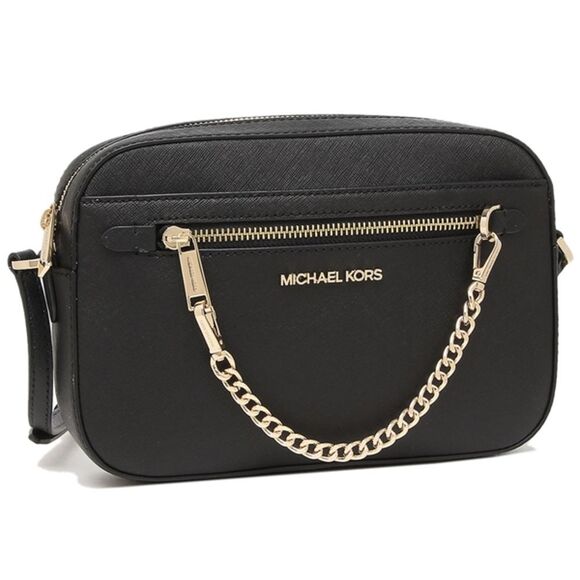 Michael Kors Outlet Shoulder Bag Leather Black - Picture 1 of 7